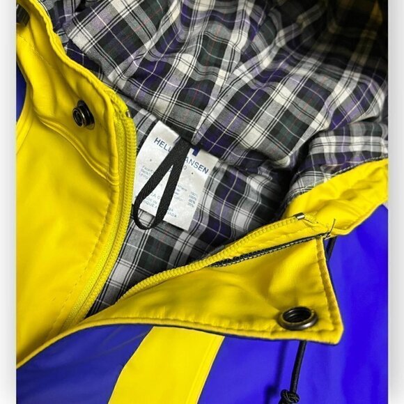 Helly Hansen Vintage 90s Waterproof Rain Coat - Womens Small - Picture 3 of 4